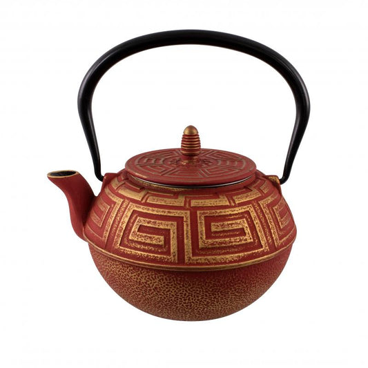 Avanti Majestic Cast Iron Teapot 1.2L | Red Gold