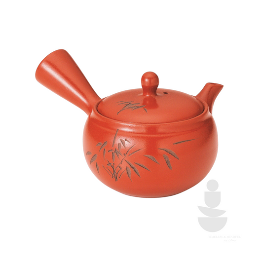 Kyusu Teapot 400ml terracotta | Bamboo